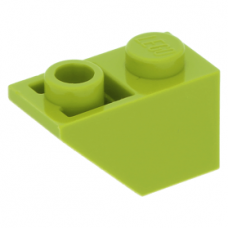 LEGO tetőelem fordított 45°-os 2×1, lime (3665)
